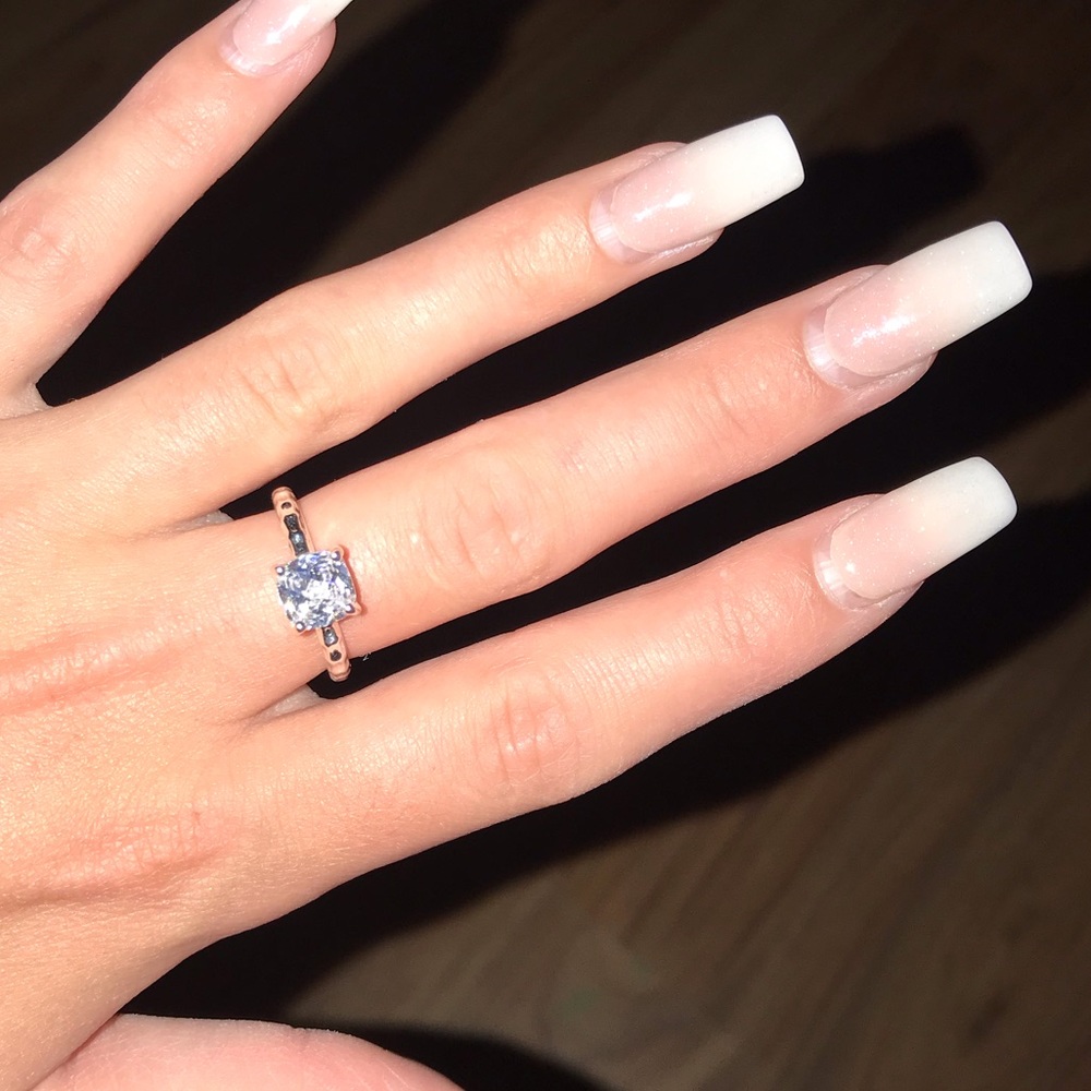 Cubic zirconia ring